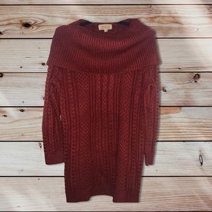 Maroon Cowl Neck Sweater - New, Never Worn!